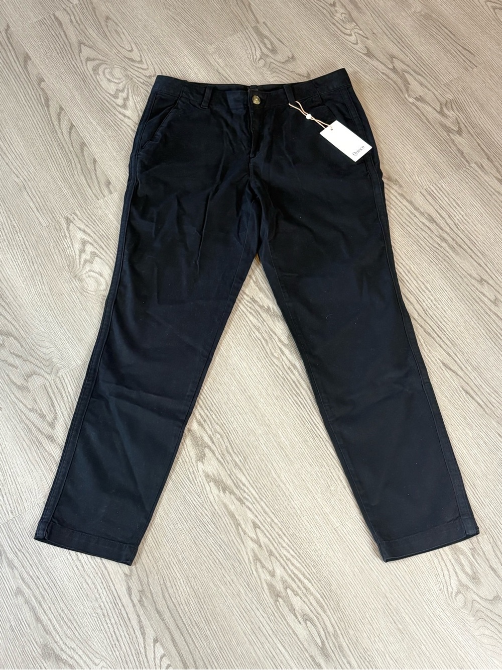 Quince Black Twill Girlfriend Chino Jeans